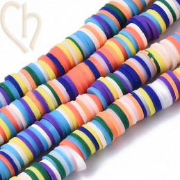 Rondelles Heishi 6mm Mix 02 par Fil 40cm