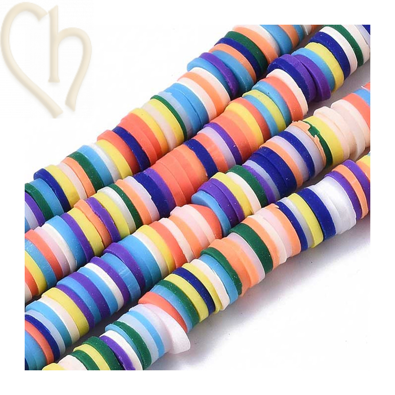 Heishi rondellen 6mm Mix 02 String 40 cm