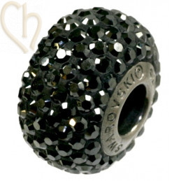 Becharmed pave Swarovski Elements 14mm hematite