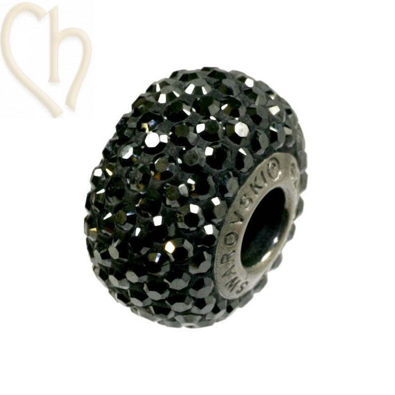 Becharmed pave Swarovski Elements 14mm hematite