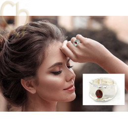 Kit van Ring regelbaar elastisch met houder voor 4120 8*6mm Copper