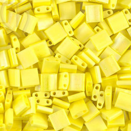Miyuki Tila bead Matte Yellow Ab Opaque - TL404FR