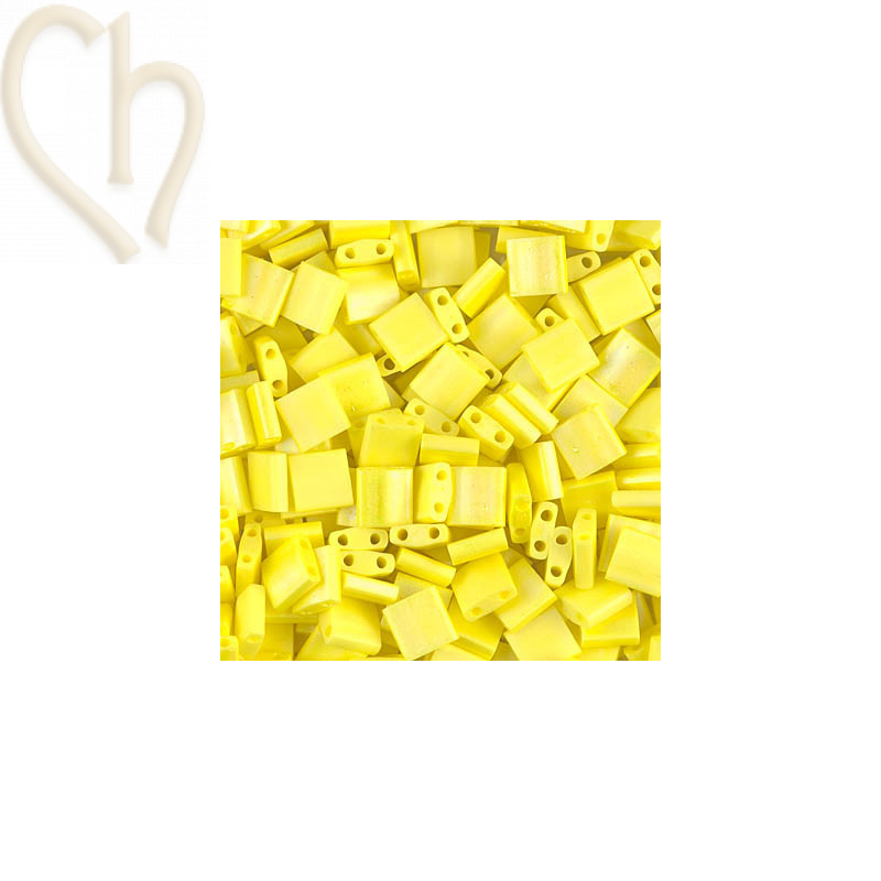 Miyuki Tila bead Matte Yellow Ab Opaque - TL404FR