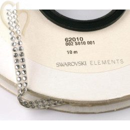 Swarovski Strass crystaltex 2rijen 7mm