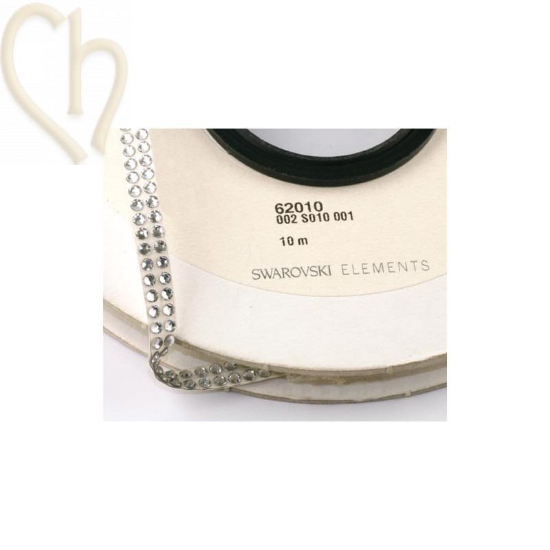 Swarovski Strass crystaltex 2rijen 7mm