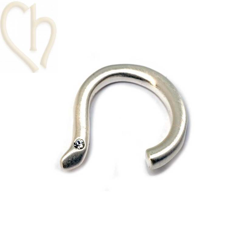 pendentif cercle ouvert avec strass