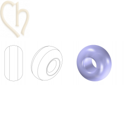 Rocaille 4/0 Violet Luster