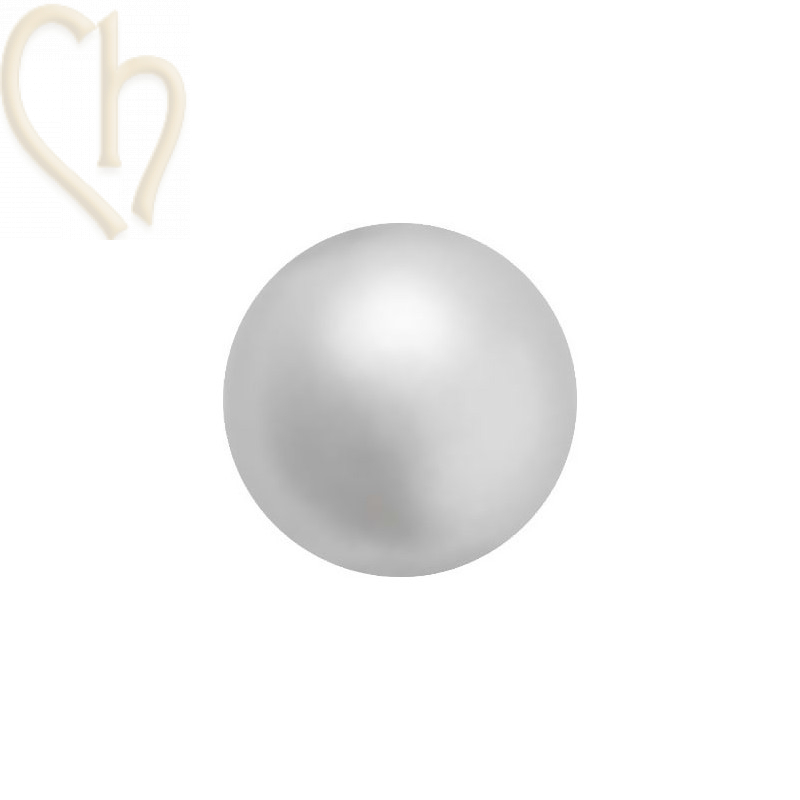 Preciosa 6mm Light Grey Round Nacré Pearl Maxima