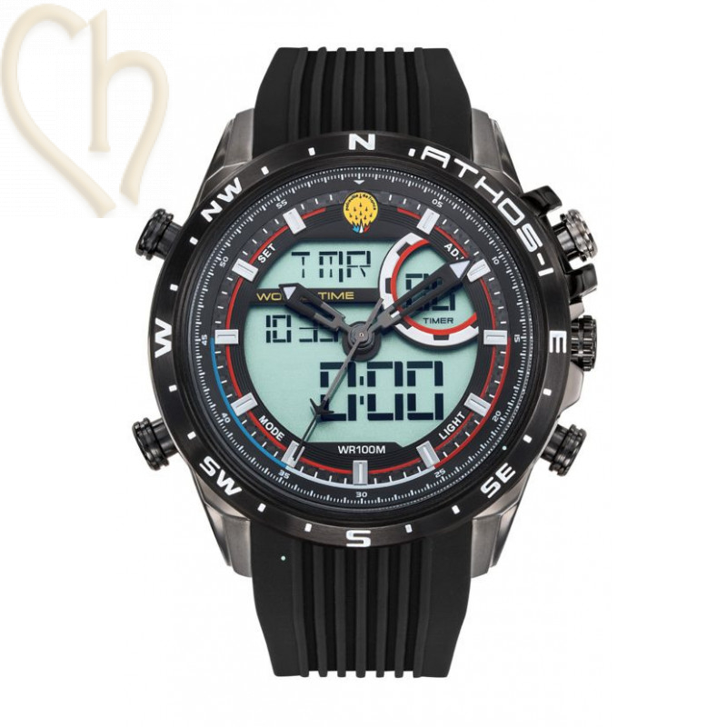 Men's Watch Patrouille de France Athos 1 Black - Silicone Black