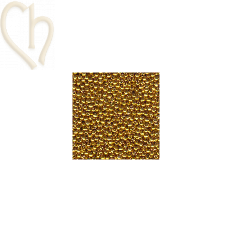Drop gouttes perles Miyuki 3,4mm - DP-4202 Duracoat Galvanized Gold