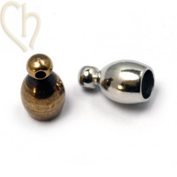 embout "cloche" pour cordon/cuir 4mm