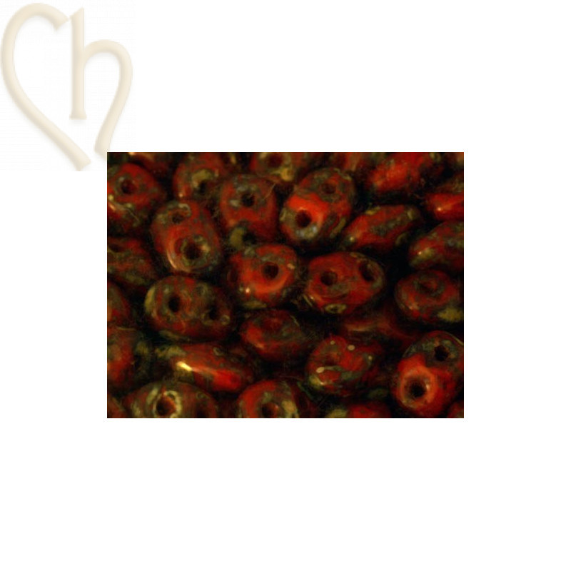 SUPERDUO coral red picasso