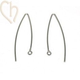 Boucle d'oreille "harpon" 44mm