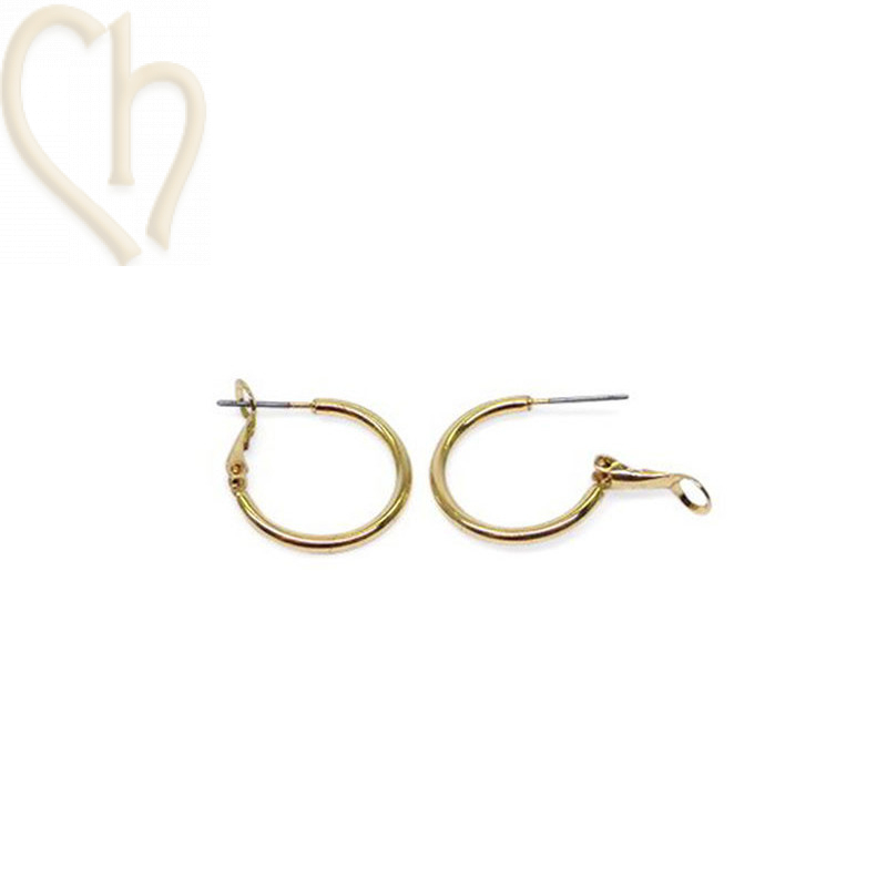 Créolen oorbellen rond 20mm Gold Plated