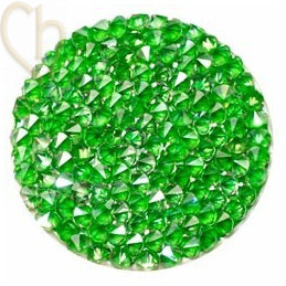 Crystal ROCKS 30mm Silver Shade / groen fluo
