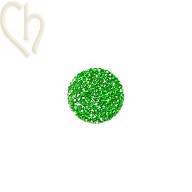 Crystal ROCKS 30mm Silver Shade / groen fluo