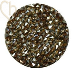 Crystal ROCKS 30mm Golden Shadow / donkerbruin
