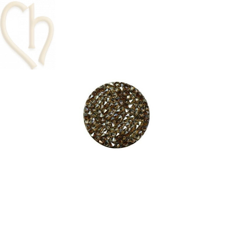 Crystal Rocks 30mm Golden Shadow / dark brown