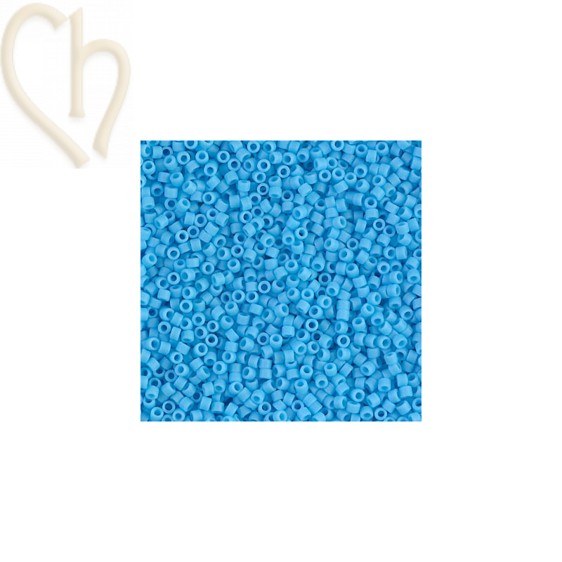 opaque matte turquoise blue - Miyuki Delica 11/0 5 gr. DB0755