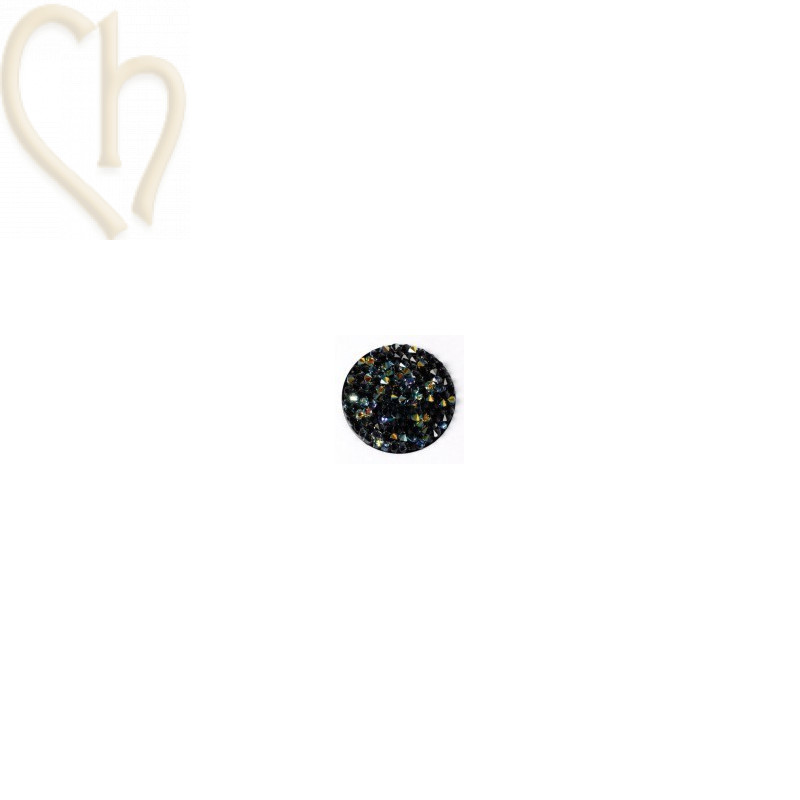 Crystal Rocks 24mm Crystal AB / Black