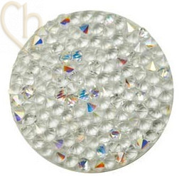 Crystal Rocks 24mm Crystal AB / Blanc