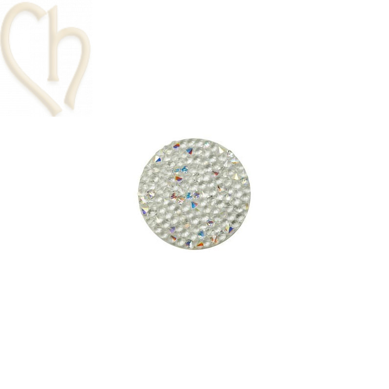 Crystal Rocks 24mm Crystal AB / Blanc