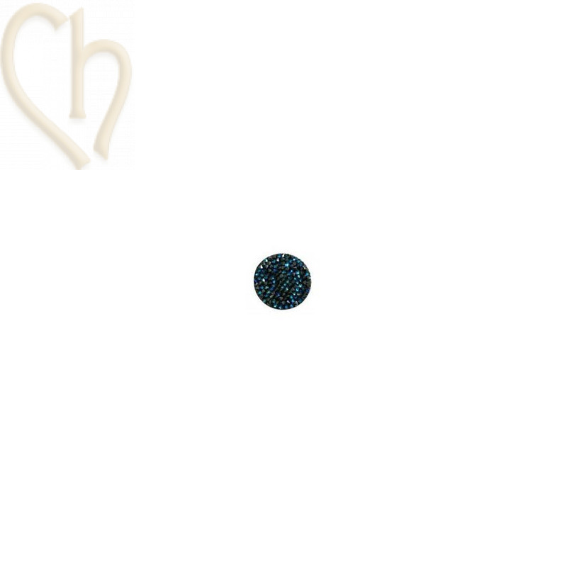 Crystal Rocks 15mm Bermuda Blue / Black