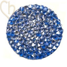 Crystal Rocks 30mm Silver Shade / Royal Blue