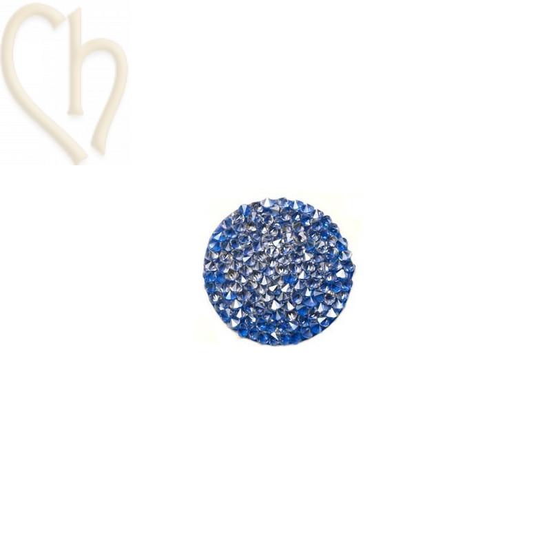Crystal Rocks 30mm Silver Shade / Royal Blue