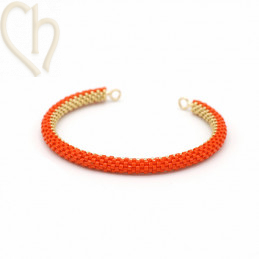 Kit DIY bracelet créoles Orange Gold