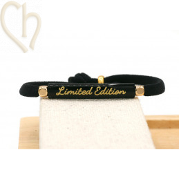 Intercallaire passe-cuir metal courbé 35mm - Noir