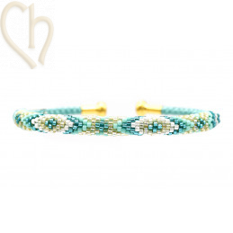 Bangle peyote armband om zelf te maken.