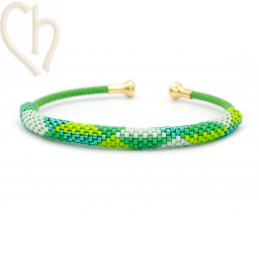 Schema Grille bracelet Jonc Summer Green