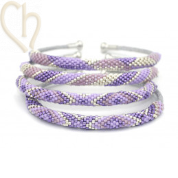 Pattern Bracelet Bangle Lila India