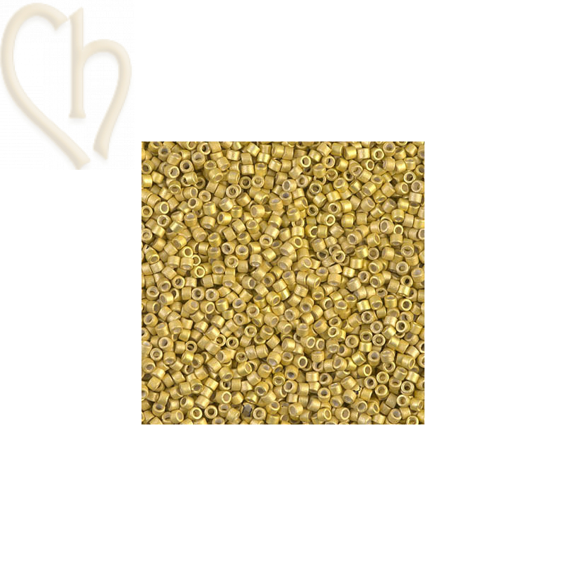 Miyuki Delica 11/0  DB1154 Yellow Galvanized Mat DB1154