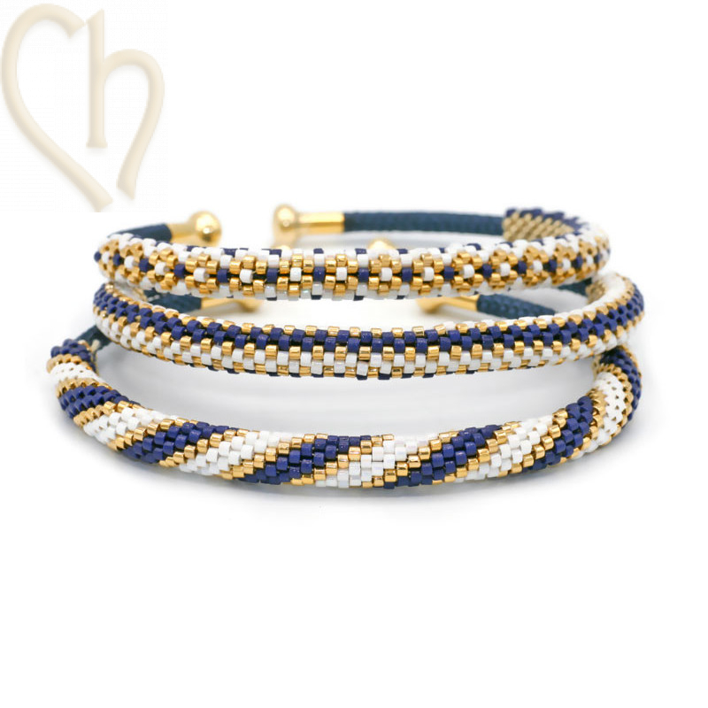 Bangle peyote armband om zelf te maken.