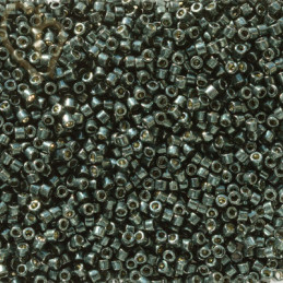 Miyuki Delica 11/0  Duracoat Galvanized Black Moss DB2507