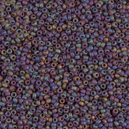 Miyuki Roc. 15/0 Mauve Multi Opaque Mat 409FR