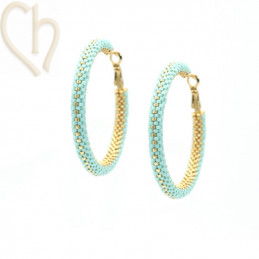 Kit DIY hoop earrings creoles 50mm Catalina