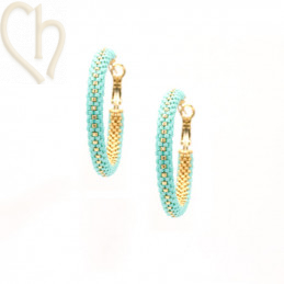 Kit DIY boules d'oreilles créoles 40mm Catalina