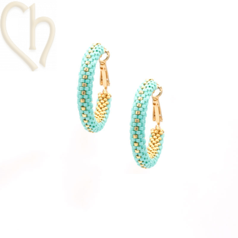 Kit DIY boules d'oreilles créoles 30mm Catalina