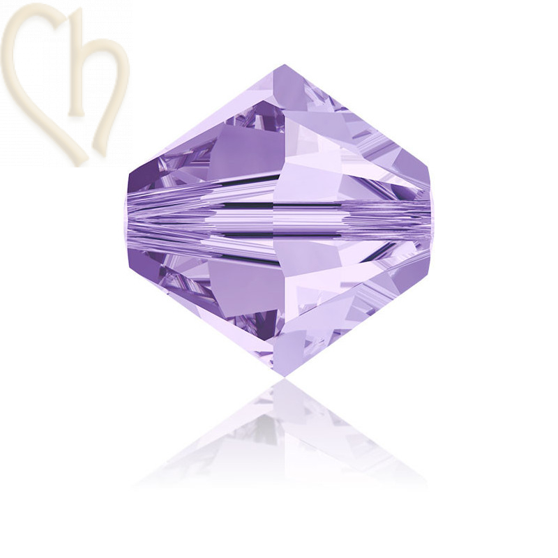 Swarovski 4mm Toupie Tanzanite Satin