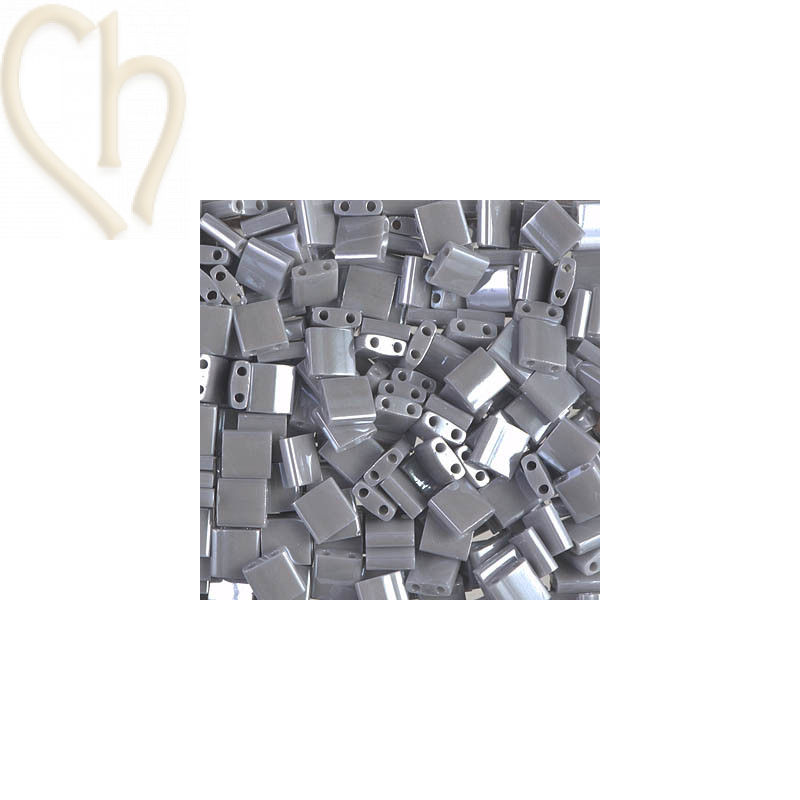 Tila bead Miyuki Opaque Grey Luster TL-443