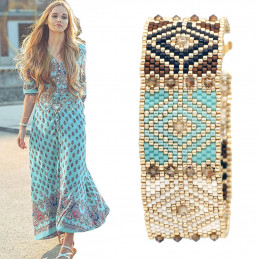 Kit Bracelet Calypto Baby Turquoise Beige Brown