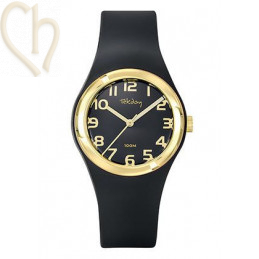 Armbandje met Miyuki kralen Tila Black Gold