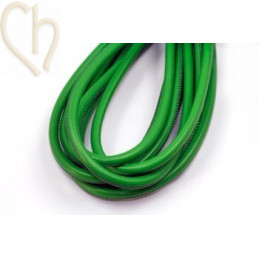 Cuir rond 6mm vert