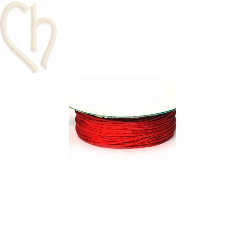 macramé cord .5mm red
