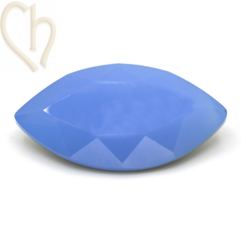 Austrian Crystal Navette 32*17mm - Air Blue Opal
