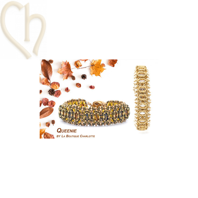 Schema pour faire vous meme un bracelet Queenie en perles