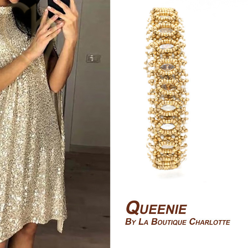 Kit bracelet Queenie Beige Gold